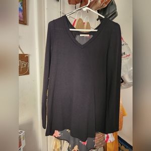 Le Lis mixed fabric ladies sweater